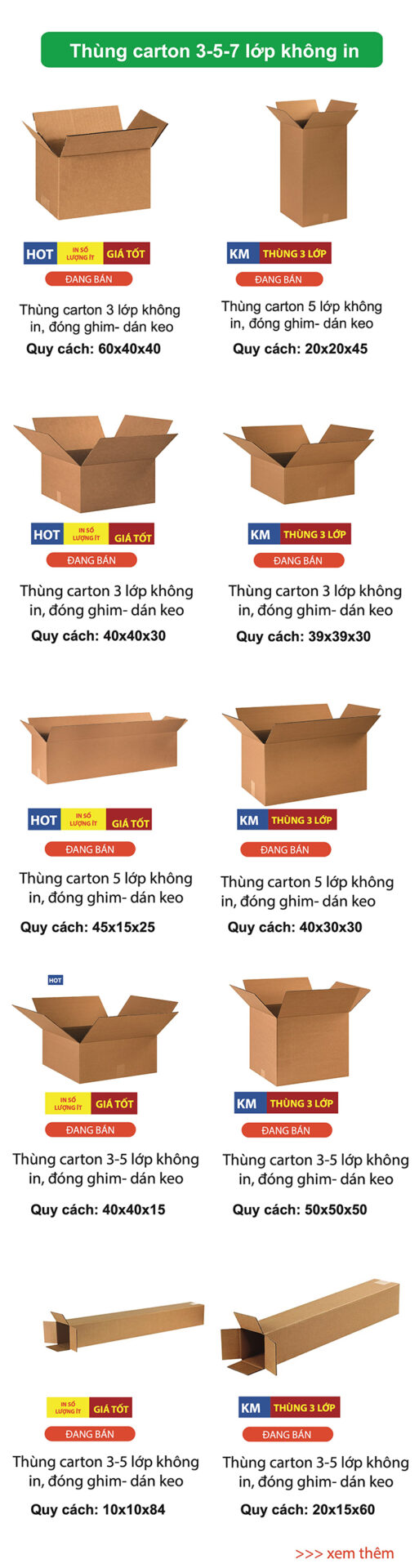 Thùng carton cán màng
