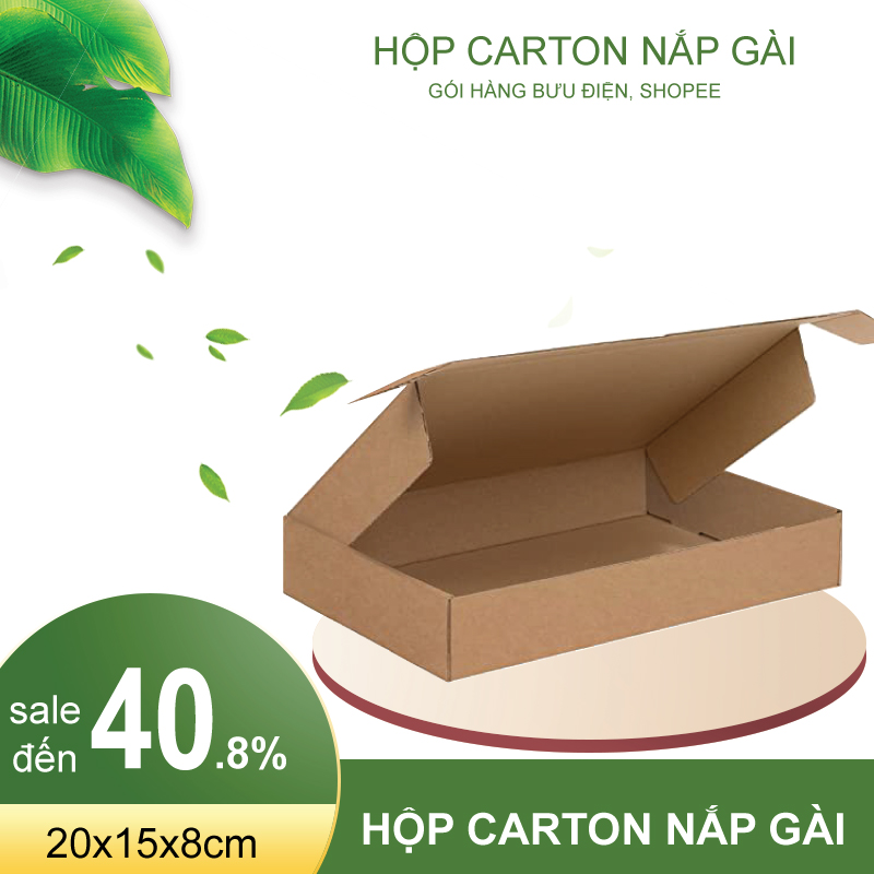 In hộp carton nắp gài 18x12x7 cm M25 - CÔNG TY TNHH THƯƠNG MẠI 